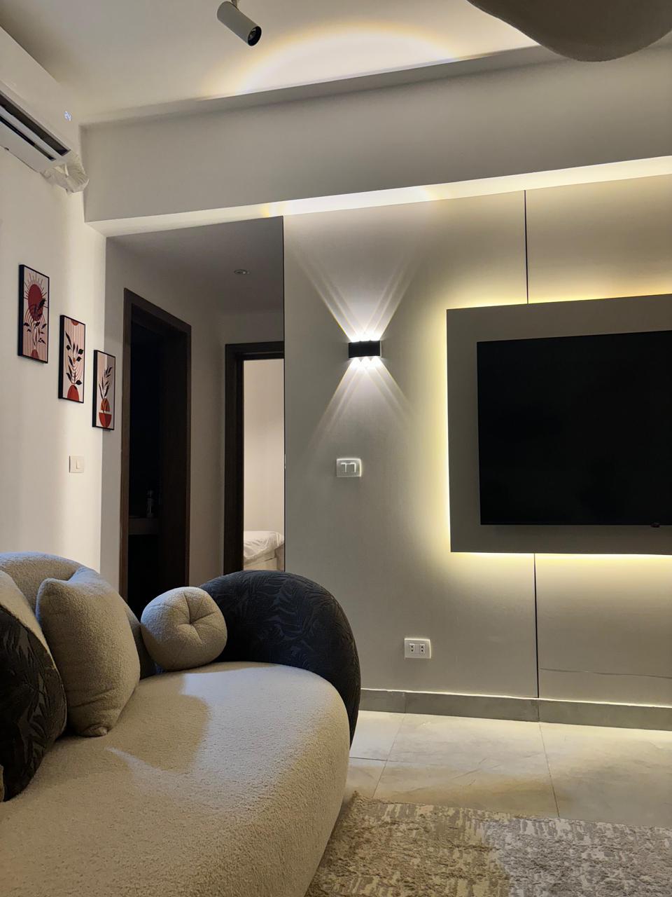 شقة في مدينتي 86 م2 للإيجار مفروش على حديقة 45,000 ج 