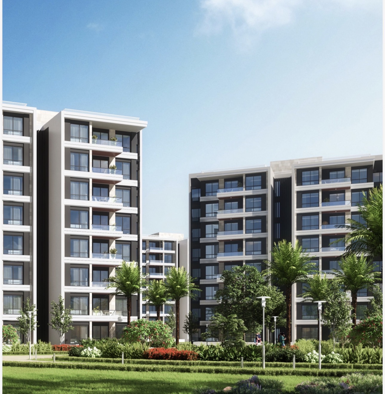 شقة في نور 82 م2 للبيع تقسيط بحري على حديقة استلام فوري بمقدم 2,747,000 ج 