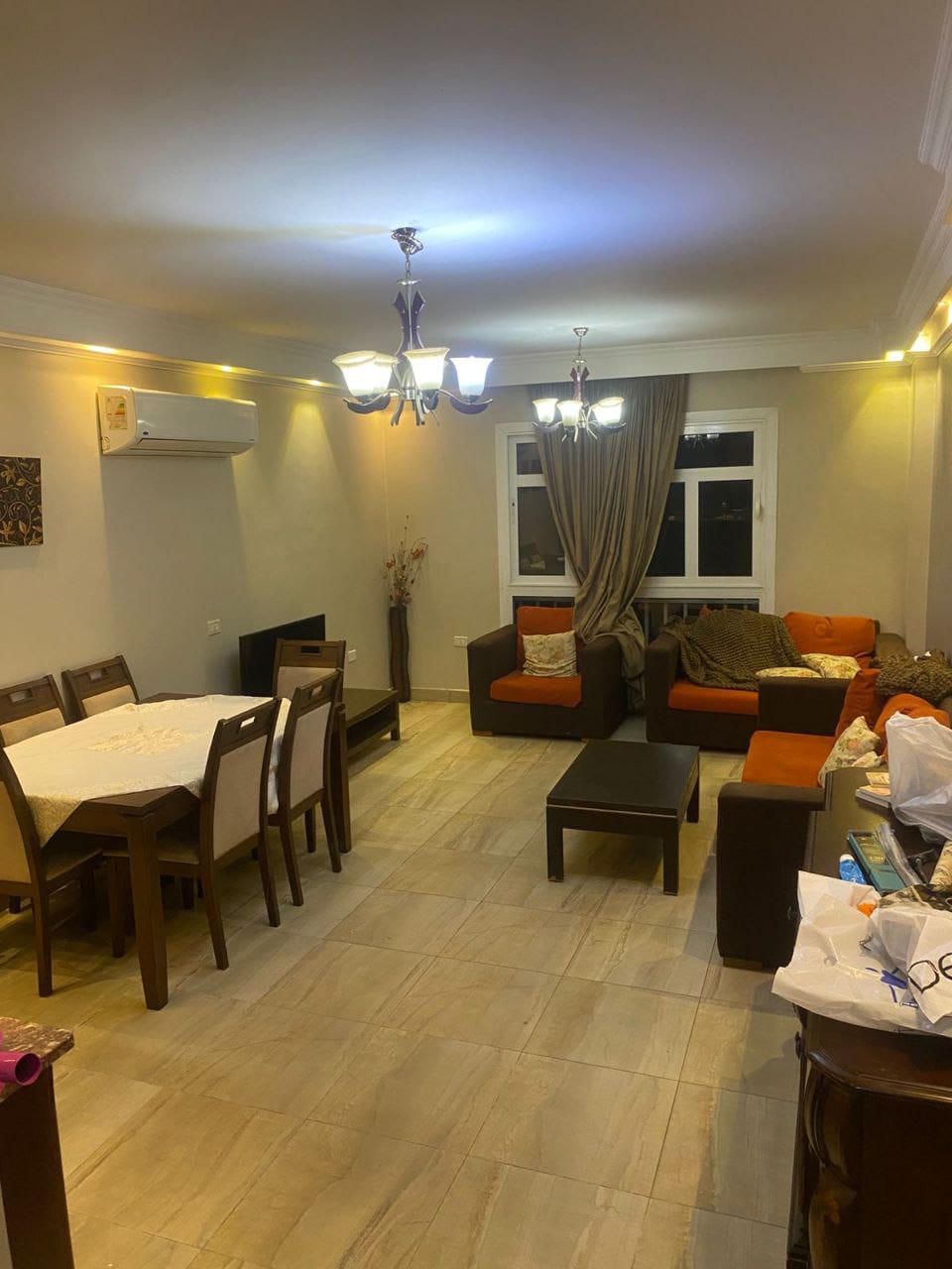 شقة في مدينتي 114 م2 للإيجار مفروش بحري على حديقة 30,000 ج 